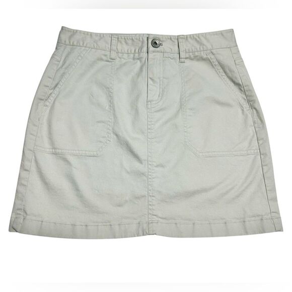 Vineyard Vines Khaki Cotton Mini Skirt with Pockets Size 6 Casual - Picture 1 of 8